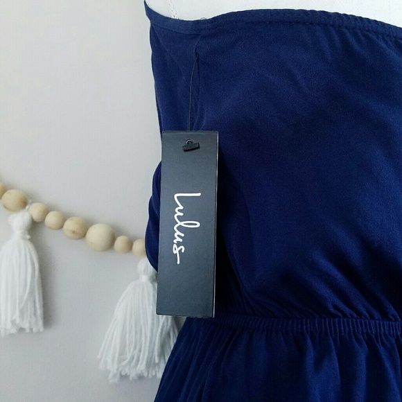 *SOLD* Lulu's Learning to Fly Navy Jumpsuit - Picture 7 of 8